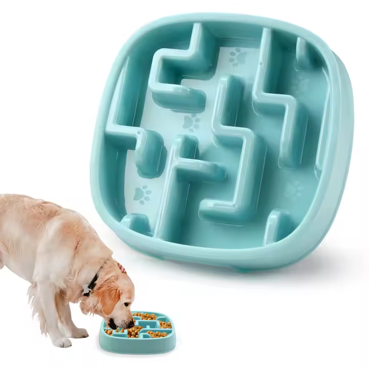 Tazas De Alimentación Para Perros Y Gatos Anti Ahogamiento Ralentizador De Comida Alimentos Feeder Plástico Para Prevenir La Obesidad - 1