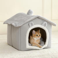 Casa De Mascotas Plegable Para Gatos Y Perros Pequeños Con Sofá Cueva Mueble Para Mascotas Material De Algodón Lavable Y Desmontable - details 8