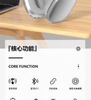 Auriculares inalámbricos Bluetooth P9ProMax con graves potentes - details 0