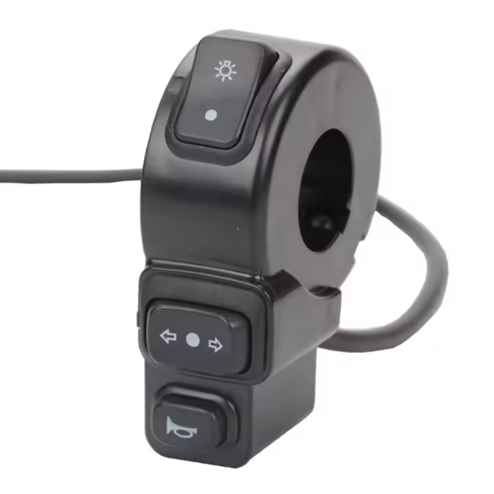 Interruptor De Motocicleta DC12V 3 En 1 Para ATV Quad Faros Señal De Giro Bocina Botón ON/OFF Para Moto Scooter ATV Honda Manillar - 1