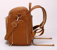 Bolso De Maternidad PU Cuero Grande Con Camión De Cambio Para Bebé Bolsa De Viaje Con Mochila Y Asiento De Carrito - details 2