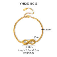 Encanto Collar de 8 caracteres con amor ilimitado pulsera pendientes para mujeres amor infinito Simple conjunto de joyería significativa regalos , estilo fresco de acero de titanio para mujer, conjunto de accesorios simples y versátil, superventas - details 6
