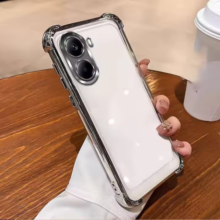 Funda De Silicona Gruesa Para X7 pro Redmi Turbo4 Cubierta Trasera Protector Antibolpes Con Acrisio En Los Cuatro Corners - 1