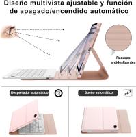 Teclado Samsung Galaxy Tab A9 Plus 11 Pulgadas 2025, Funda Teclado Español Ñ Bluetooth Desmontable para Samsung A9+ (SM-X210/X216/X218), Rosa - details 3