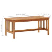 vidaXL Juego de muebles de jardín 2 piezas madera maciza de acacia - details 7