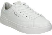 PEPE JEANS | Zapatilla Adams Snaky de Pepe Jeans – Deportiva Baja en Color Blanco – Sneaker con Cierre de Cordones – Estilo Casual – Versátiles – Combinables – Alta Calidad y Comodidad – Modelo PLS31539-800 - details 1