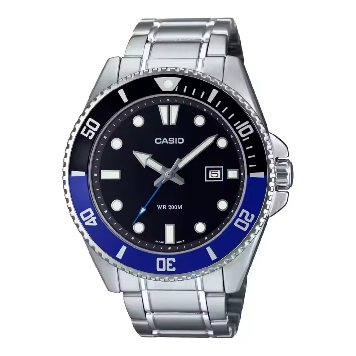 Casio Reloj Hombre Analogico Cuarzo con Correa de Acero inoxidable MDV-107D-1A2VDF - 1