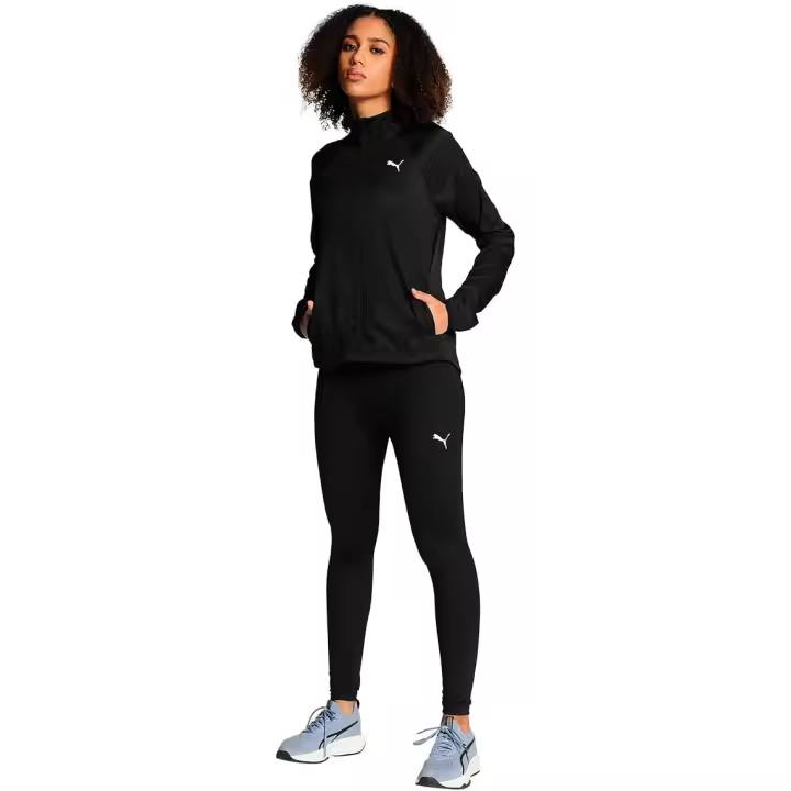Chándal Puma para mujer - Chaqueta y pantalón leggings para mujeres de la marca Puma - Conjunto running para mujer con dryCELL - L - 1