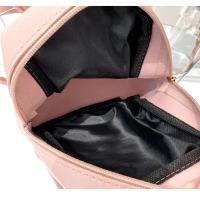 Mochila De Piel De PU De Gran Capacidad Mini Lingge Bordada Para Mujer Color Sólido Con Cierre De Cremallera Estilo De Moda Para Viajes Y Shoulder Bag - details 10
