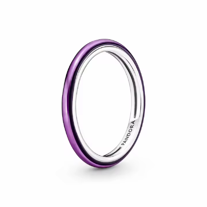 Anillo Pandora Me Esmalte Morado - 1