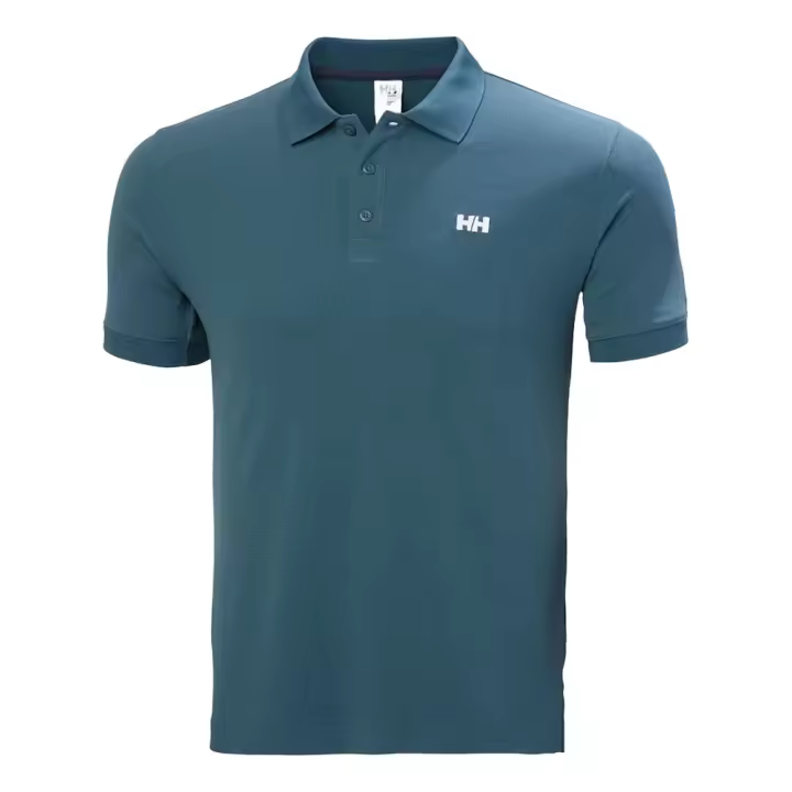Polo Azul Helly Hansen Driftline De Tactel Manga Corta Con Cuello Y Puño De Las Mangas Acanalados - 1