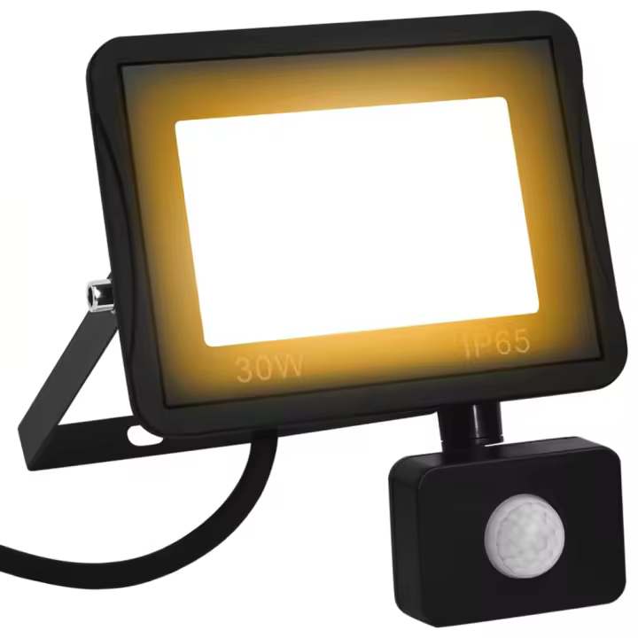 vidaXL Foco LED con sensor 30 W blanco cálido - 1