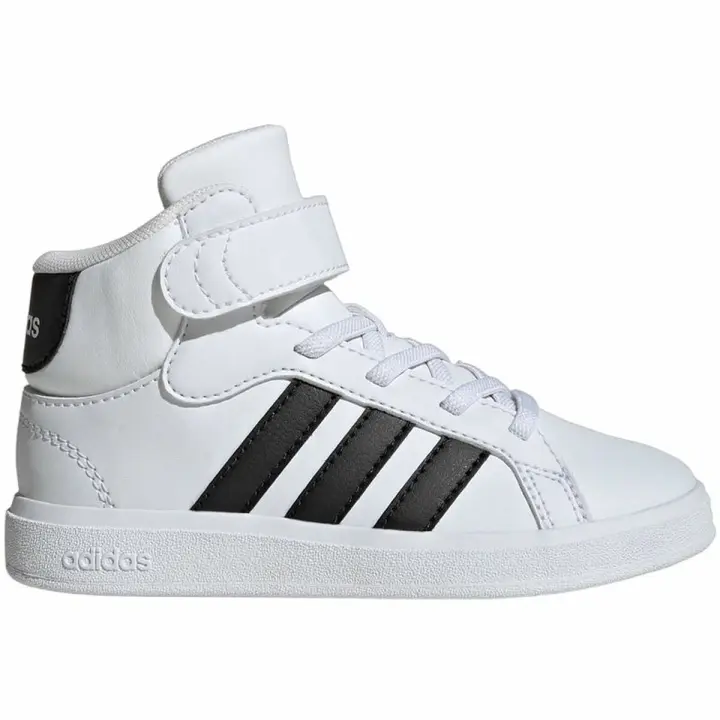 Zapatillas Deportivas Infantiles Adidas Grand Court Mid Blanco - 1