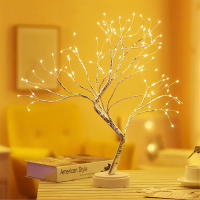 Luces De Árbol LED Decorativas Artificiales Luz De Hadas Operadas Por Batería Para Mesa Bonsái Lámpara Para Fiesta Navidad Camping Decoración De Verano - details 3