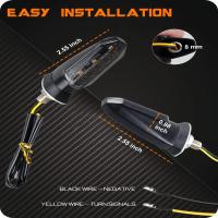 NLpearl Lámpara De Señalización LED Para Moto 8mm Mini Blinker Flotante Amarillo Flujo Indicador De Giro Accesorios De Moto - details 7