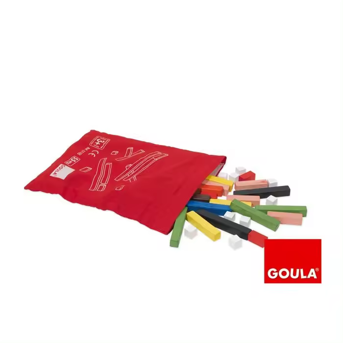 GOULA JUEGO EDUCATIVO REGLETAS 10X10 BOLSA EDUCATIVO 15x7x15 Cms. - 1
