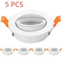 5/10 Pcs Luz Baja LED Moderna Y Sencilla Para Decoración De Hogar Con Ángulo Ajustable Spotlights De Marco Incorporado - details 2