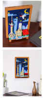 Bloques De Construcción Pequeños WG4921 Murales De La Ciudad De Shanghai Juguete Decorativo Para Niños Regalo Para Niños - details 4