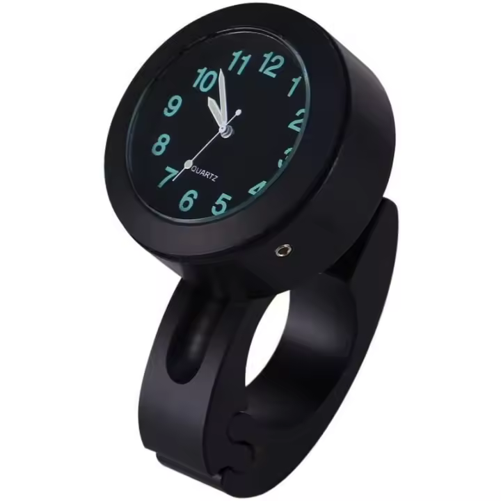 Reloj para manillar de motocicleta, resistente al agua, Universal, montaje en manillar de motocicleta, reloj luminoso - 1