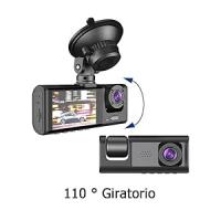 1080HP DVR Dashcam Cámara Coche, Camara Coche Vigilancia, Frontal e Interior y Trasera, 2 Pulgadas Pantalla, Soporte de Visión Nocturna Grabación en Bucle Bloqueo de una tecla - details 4