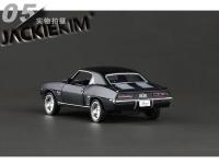 Modelo De Coche De Metal Chevelle USA 1969 Camaro SS Vintage En Color Mate Negro a Escala 1:36 Regalo Para Coleccionistas Y Niños - details 4
