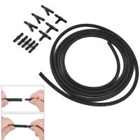 Conector De Tubo Para Lavar Parabrisas De Coche Kit Con Conector T Universal Para Boquilla De Agua Material De Goma Y Plástico - details 1