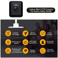 Cámara IP Wifi Mini SMART LIFE 5MP Vigilancia HD Inalámbrica Monitoreo De Bebé Para El Hogar Con Detección De Movimiento Tuya Negro Soporte Hasta 128GB - details 0