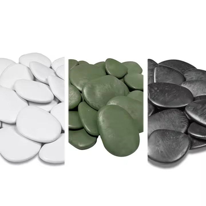 Piedras decorativas de plástico reciclado grandes para acuarios, terrarios, macetas, jardines o modelismo, están hechas de plástico reciclado y son resistente a rayos UVA y Anti Moho. TERAPLAST - 1