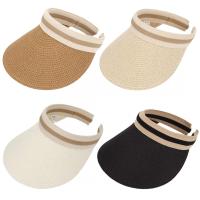 Sombrero de Paja de Verano para Mujer, Sombrero de Playa de Ala Ancha con Protección UV, Cómodo y Transpirable, Ajustable y Plegable, Ideal para Viajes y Aire Libre (Beige/Marrón/Blanco/Khaki) - details 0