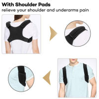 Corrector De Postura Ajustable Para Niños Soporte De Espalda Corrección De Hombros Alivio Del Dolor Bebé Niña Niño - details 13