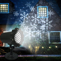Lámpara LED De Patrón De Copo De Nieve Con Control Remoto Para Jardín Exterior Decoración De Navidad Y Escenario Luz Proyección IP65 ABS Fuente De Alimentación AC - details 1