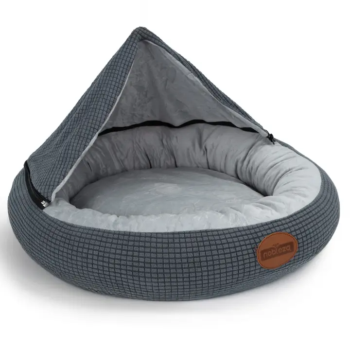 Nobleza - Cama Perro con Manta, Cama Perros Pequeños Lavable, Cama Gato con Cubierta de Cueva - 1