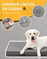 Cama Perro Ortopédica Grande, 88x55x7cm, Cama para Perros L, Colchon Colchoneta Perro Desenfundable, Cama Mascota Lavable in Máquina Repleto Grueso Fondo Antideslizante Cama para Perros, Gris Oscuro - details 2