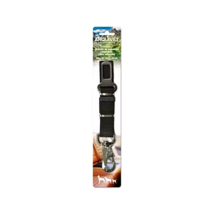 ARQUIVET - Tirador cinturón seguridad regulable Negro (45-70 cm) - 1