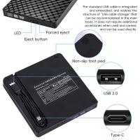 2en1 Lector Y Grabador Externo De DVD RW CD Para Laptop USB3.0 Tipo C Disco Óptico Portátil Alta Velocidad Compatible Con PC - details 3