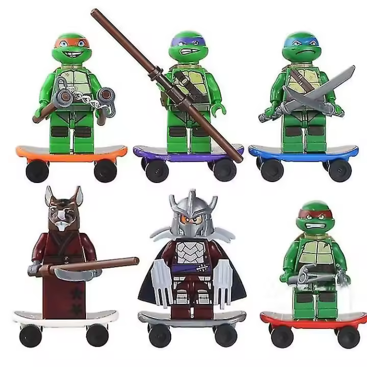 Bloques de construcción educativos para niños Juguete Teenage Mutant Ninja Turtles Regalo Teenage Mutant Ninja Turtles Bloques de construcción - 1