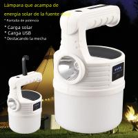 Linterna Táctica Recargable Solar LED Con Cobertura COB Zoomable Impermeable Luz Para Camping Y Recarga De Móvil - details 1
