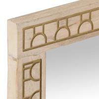 vidaXL Espejo de baño madera maciza de acacia y vidrio 50x70x2,5 cm - details 4