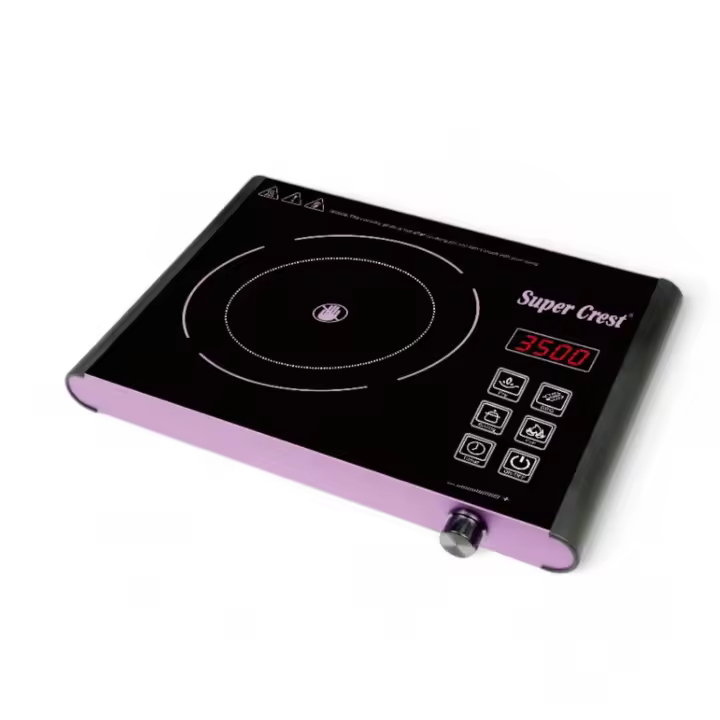 Super Crest-estufa eléctrica de cerámica de 3500W de color, mesa de cocina de cerámica y vidrio, Panel táctil impermeable, estufa de cerámica de energía de polietileno infrarroja, caldera de agua - 1