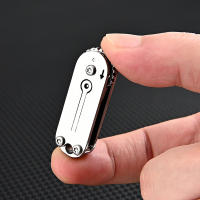 Cuchillo De Bolsillo Mini De Acero Inoxidable Con Cadena De Llave Herramienta De Expresión Postal Portátil Y Fácil De Transportar - details 3
