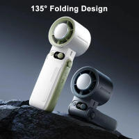 Abanico Portátil Mano 3600mAh Recargable Plegable Con Cuello Para Refrigeración Al Aire Libre Camping Ventilador De Hielo - details 6