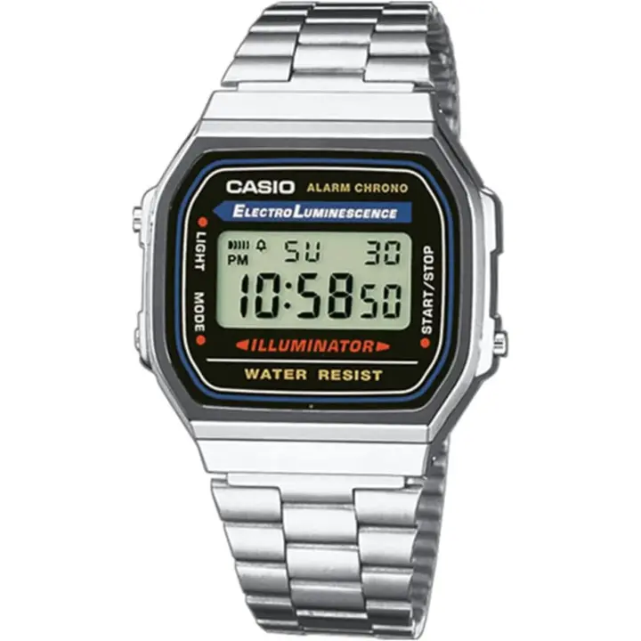 Reloj Casio Digital Retro Vintage Unisex A168wa-1yes - 1