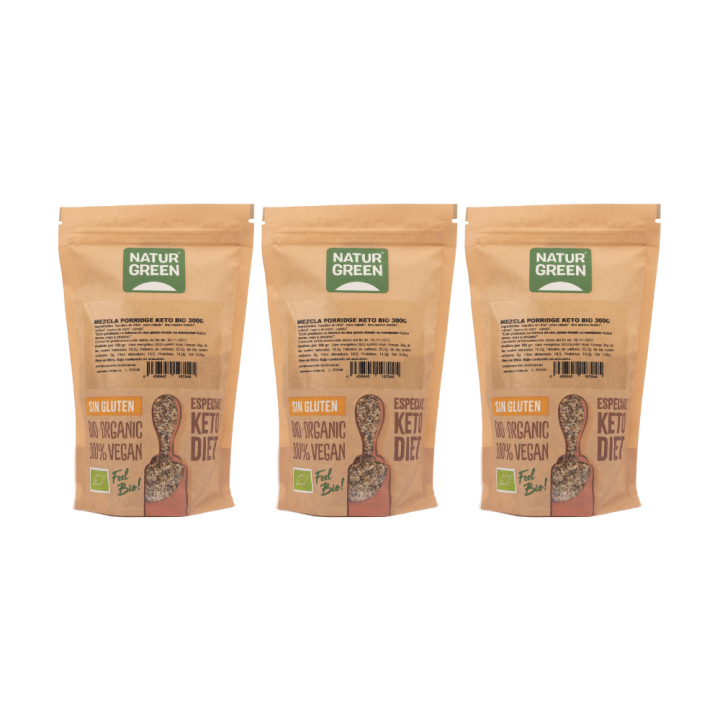 Pack 3x Porridge Keto 300 g NaturGreen