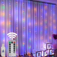 Luz De Techo LED USB Para Dormitorio Decoración De Navidad Guirnalda De Luz Faeira Para Bodas Y Hogar Tamaño 3x3/3*2/3*1 - details 34