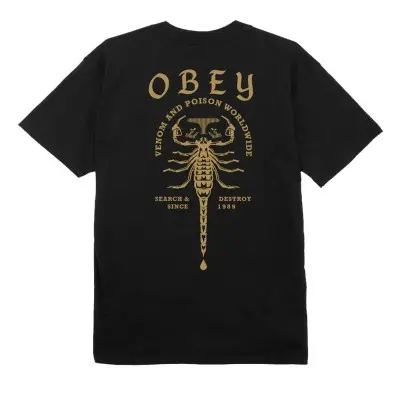 Camiseta Obey Scorpion Black 165263944-BLK - 1