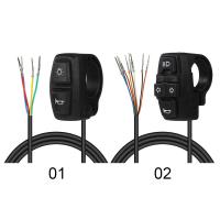 Interruptor De Luz Para Bicicleta Eléctrica DK226 Con Botón Para Motocicleta Controla Señal De Giro Y Bocina Material Plástico Color Negro - details 2