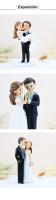 Figuras de tarta para boda, Figuras de tarta para boda originales, 3 modelos diferentes, Figuras de porcelana para tarta de boda, Detalles originales para boda, Decoración de tarta, Regalantes.com - details 4