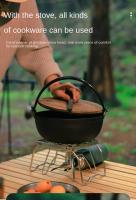 Soporte De Estufa De Acero Inoxidable Para Camping Portátil Y Plegable Mini Soporte Para Barbacoa Placa De Hornear Soporte Para Olla - details 6