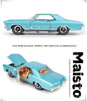 Modelo De Coche De Aleación Maisto 1:26 1965 Buick Riviera Decoración Artesanal Colección Juguete Regalo Fundido a Presión - details 4
