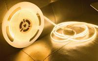 Tira De LED COB Flexible RA90 Alta Densidad 12V 24V 320LEDs/M Luz De Encaje Blanco Rosa Amarillo Azul Helado Rojo Verde Para Decoración De Hogar - details 2